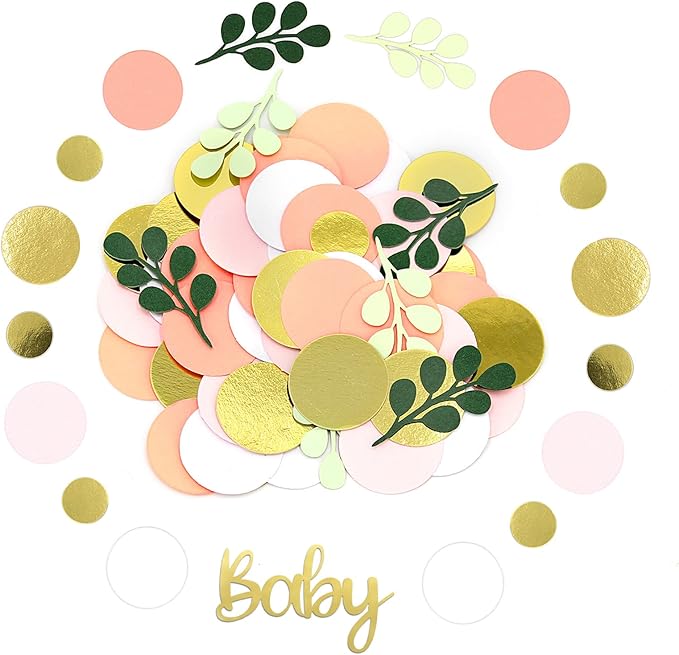 300PC Pink and Sage Green Girl Baby Shower Decorations Greenery Baby Shower - Image 4