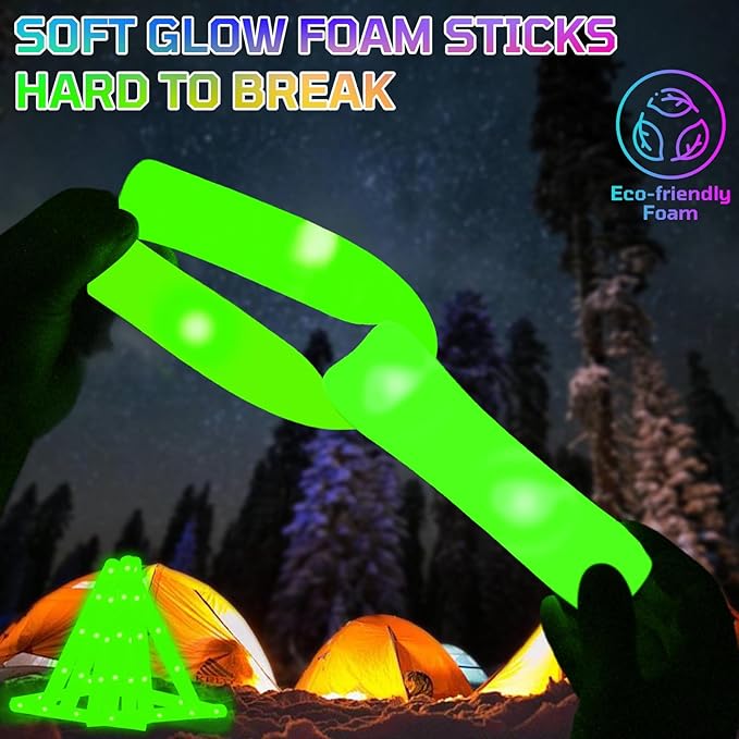 Foam Glow Sticks Bulk, Glow Party Supplies - Image 3