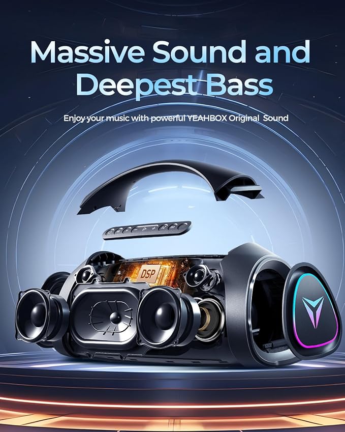 Sonic Boom MAX 300W Max Large Bluetooth Speaker Loud, Massive Bass, IPX66 - Image 3