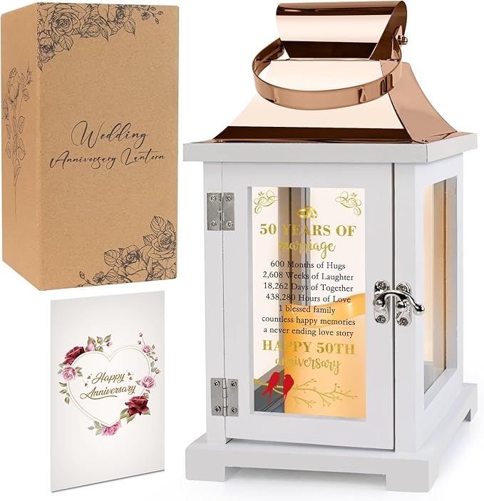 50th Wedding Anniversary Lantern by HAIINAA