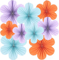 SUNBEAUTY 9 PCS Flower Party Decorations Paper Fans Classroom Decoration Paper by SUNBEAUTY
