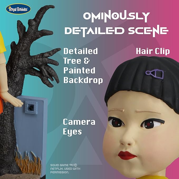 Royal Bobbles Squid Game Young Hee Doll Collectible Bobblehead Statue - Image 4