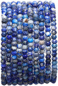Faceted Natural Lapis Lazuli Stone Rondelle 3x4mm Loose Semi Gemstone Beads by Beadia