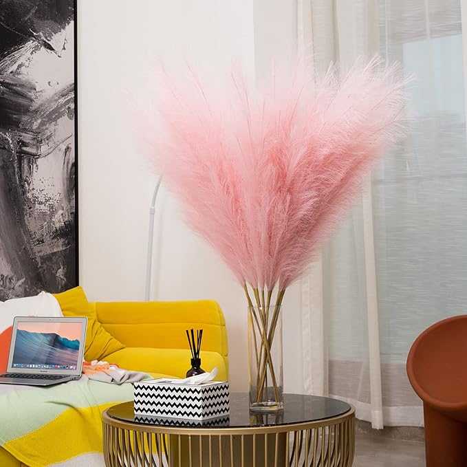 EVODIS Faux Pampas Grass 6 Stems, Artificial Pampas Grass - Image 6