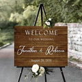 Welcome To Our Wedding Sign, Engagement Party Sign, Rustic Decorations by Jewelry