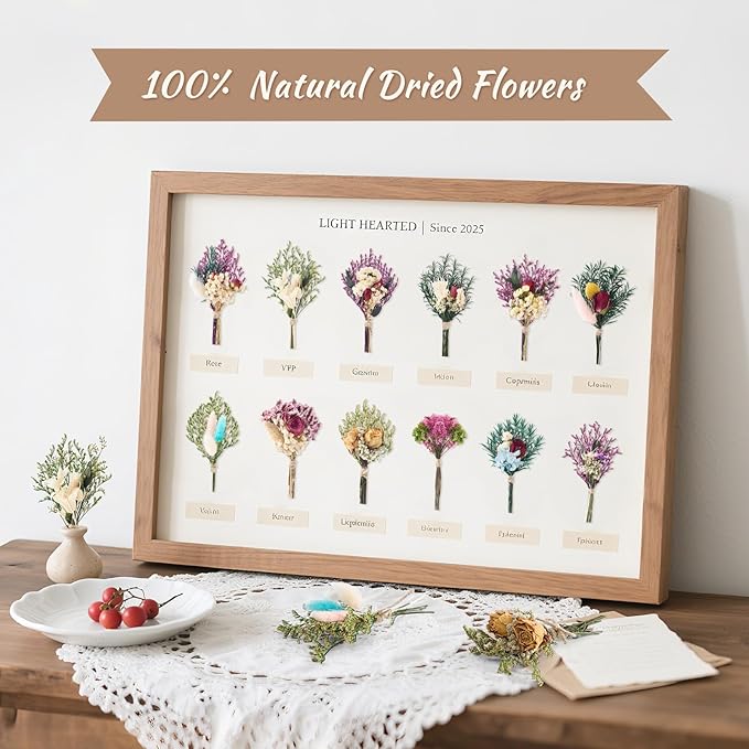 12/24 PCS Charming Dried Flowers Bouquet - Image 4