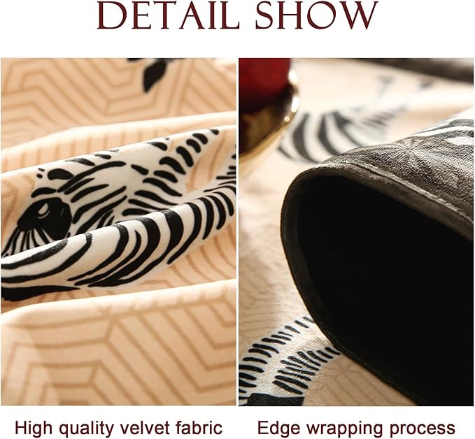 patdrea Designer Elegant Wild Animals Velvet Table Runner, Decoration - Image 5