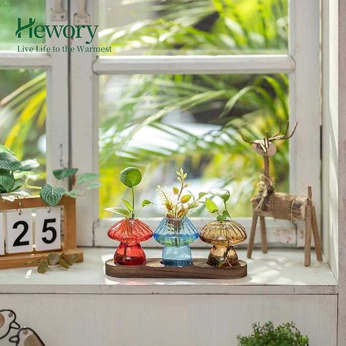 Glass Propagation Station for Plant: Mushroom Planter - Image 3