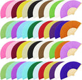 URATOT 48 Pieces Folding Fans Silk Bamboo Folding Fans Handheld Fans by URATOT