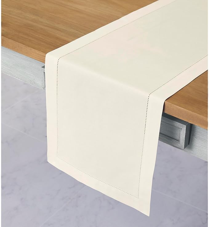 Solino Home Ivory Table Runner 90 Inches Long - Image 4