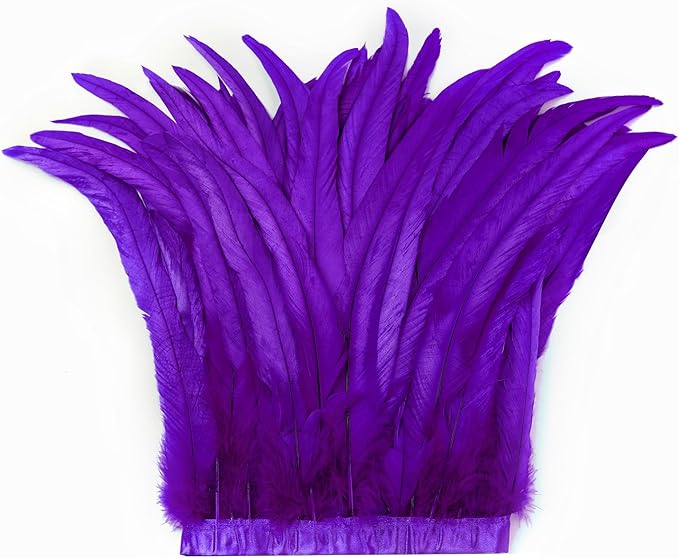 Holmgren Purple Rooster Feather Trim by Holmgren