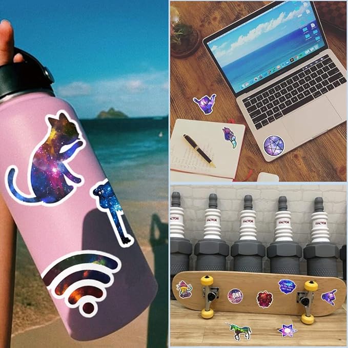QTL Waterproof Vinyl Stickers for Laptop Skateboard Car Decal - Image 3