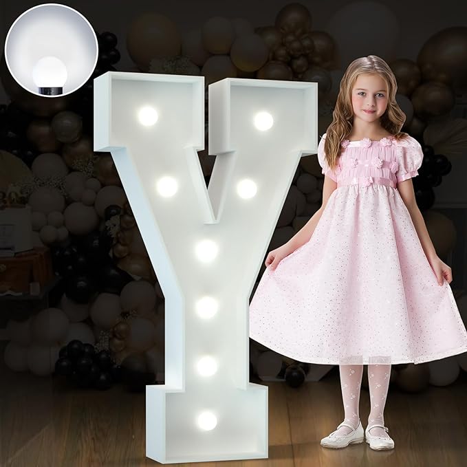Marquee Letters 3 Feet Tall Large Light Up Letters Baby Shower Decorations by Letsmakeitimpressive
