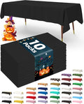 Pureegg Plastic Table Cloth Disposable 10 Pack, 54 x 156 Inch Table Cloths by Pureegg