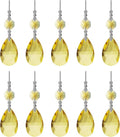 10pcs Crystal Prisms Chandelier Yellow Ornament Pendants Rainbow Maker 38mm by LONGSHENG-SINCE2001-
