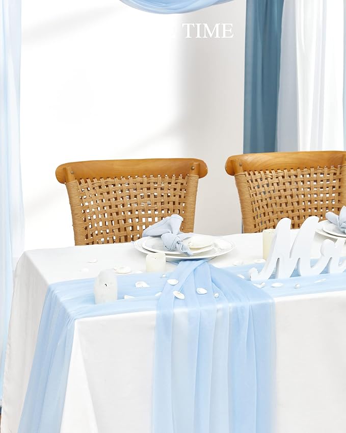 TINGE TIME 3 Panels Wedding Arch Draping Fabric, Wedding Arch Drapes - Image 5