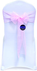 MDS Pack of 300 PCS Organza Chair Sashes Wider Dining Chair Bows Ribbon Tie Back by MDS