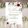 Personalized Welcome To Our Wedding Sign, Wedding Decorations, Flowers Wedding by Custom