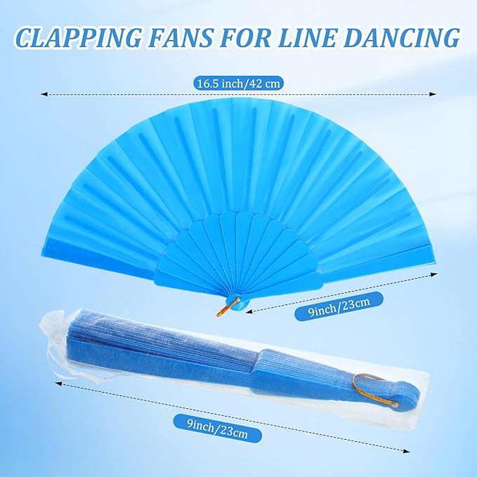 Geetery 30 Pcs Folding Hand Fan - Image 4