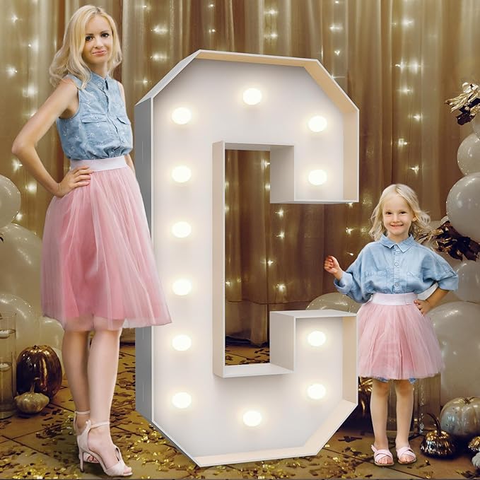 4FT Marquee Light Up Letters C, Party Decoration Large Marquee Light Up Letters by Teebloom