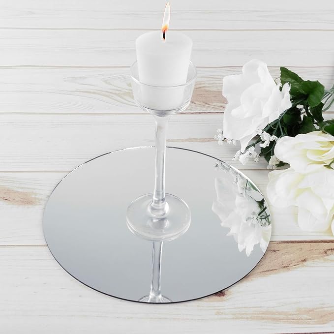 Super Z Outlet Round Mirror Wedding Table Centerpieces, 10 Pieces - Image 5