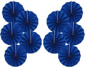 Blue Birthday Decorations, DIY Blue Paper Fans Hanging Decoration, Party by BARTHEW