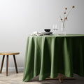 EVERLY 100% Pure Linen Round Tablecloth 90Inches by EVERLY