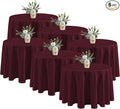 Fitable 6 Pack Burgundy Tablecloths by Fitable
