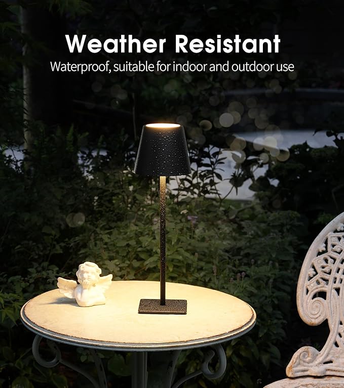 UME Cordless Table Lamp, Battery Operated Lamp - Image 4