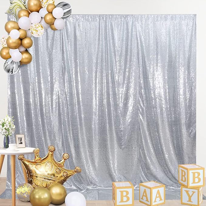 SquarePie Sequin Backdrop Curtain Not See Through Thick Background - Image 7