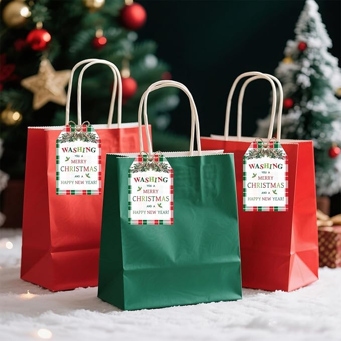 60Pcs Merry Christmas Tags - Image 3