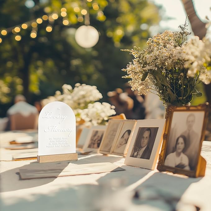 In Loving Memory Wedding Sign for Memory Table, Acrylic Wedding Signs - Image 6