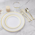BESTVIP 450PCS Gold Dinnerware Set by Bestvip