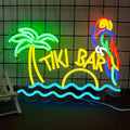 LED Neon Tiki Bar Signs Dimmable Beach Theme Wall Decor Hawaii Pool Bar Party by Unknown