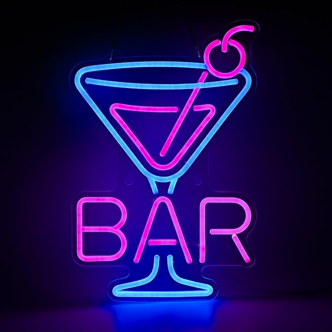 Cocktail Neon Sign by RedGloBee