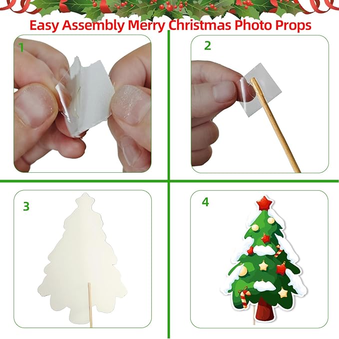 32 PCS Christmas Photo Props - Image 4
