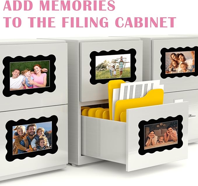 Kingdder 12 Pcs Scalloped Magnetic Picture Frame - Image 4