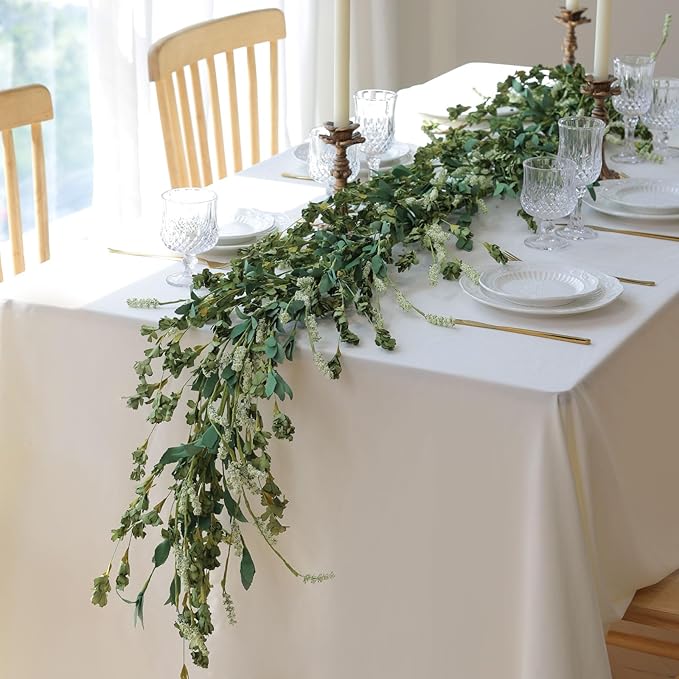 Mizii Fall Garland Artificial Flower Garlands 6 Feet Fake Wildflower Floral - Image 3
