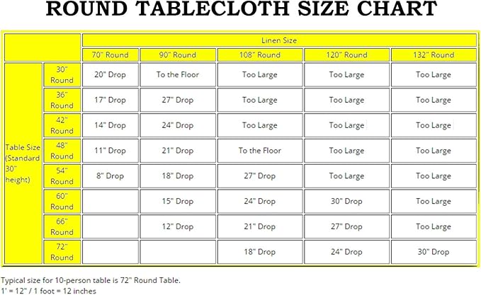 Efavormart Round Tablecloth, 90 Inch Stain & Wrinkle Resistant Washable Table - Image 6