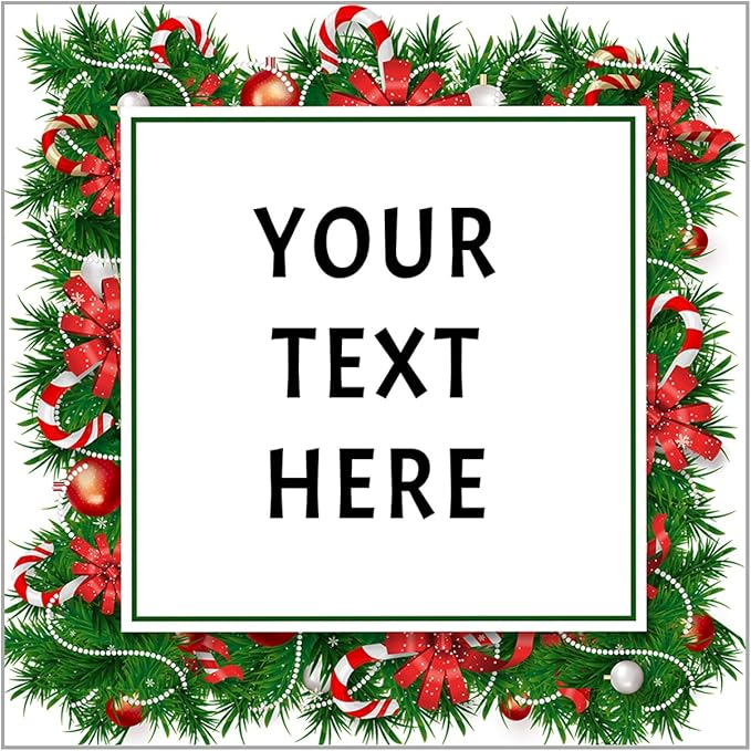 100-1000pcs Custom Stickers Merry Christmas Stickers Personalized Labels by Unknown