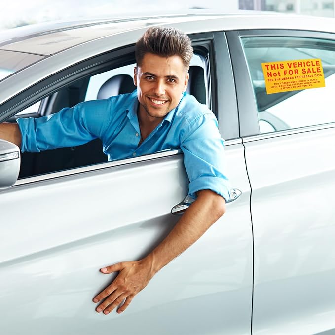 500 Pcs Car Dealership Supplies This Vehicle Not - Image 4