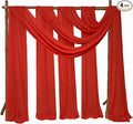 4 Panels Wedding Arch Draping Fabric 28" x 20Ft Chiffon Wedding Arch Drapes by SATULGAU