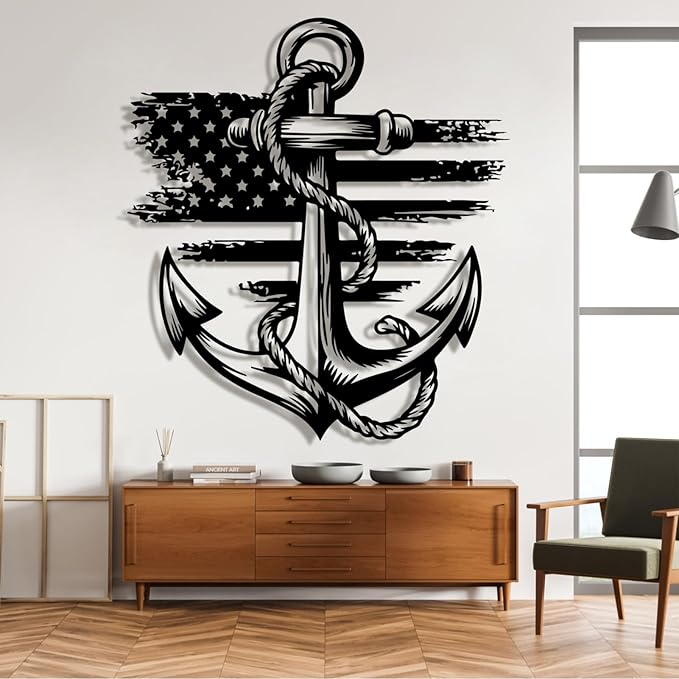 Metal Anchor Wall Decor, Anchor Metal Sign, Metal Anchor Decor, Anchor Metal - Image 5
