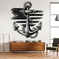lunwall Metal Anchor Wall Decor, Anchor Metal Sign, Metal Anchor Decor by LunwallArtDecor