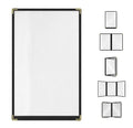 Goodsmart Restaurant Menu Covers – 25 Pack Black 2-View, Top-Loading Menu by ACISuperPower