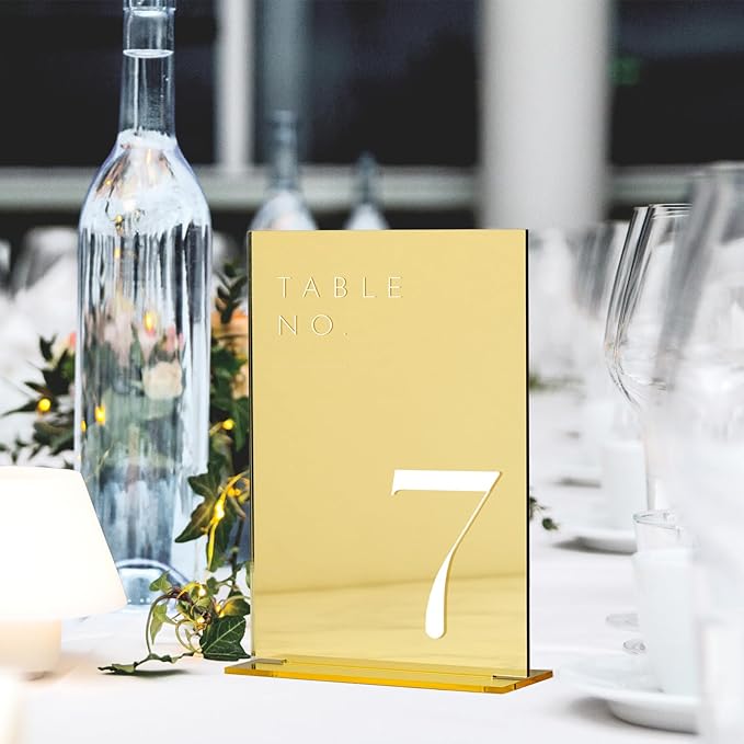 JINMURY Gold Wedding Table Numbers 1-30 - Image 4