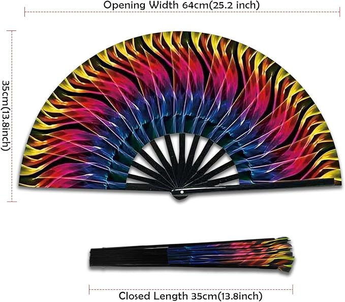 Boots on The Ground Fan, Large Folding Hand Fan - Image 2