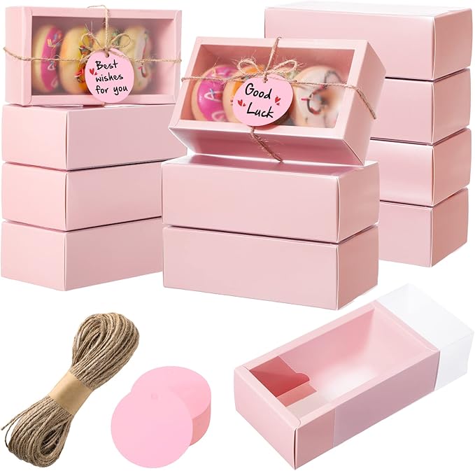Roowest 50 Sets Kraft Soap Boxes Rectangle Packaging Box by Roowest
