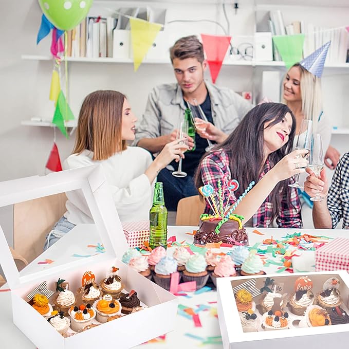 VGOODALL 12 Count Cupcake Boxes - Image 9