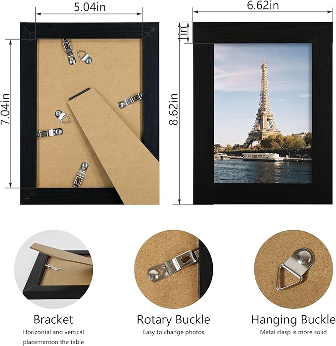 5x7 Picture Frame Set of 4, 5 x 7 Photo Frames - Image 5